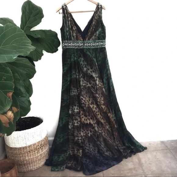 Fabulous Mac Dugal Animal Print Prom Dress! NWOT! - Picture 4 of 12